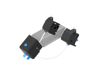A rendering of an Upgrade kit for the infinity flow S1 automatic filament reloader