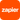Zapier logo on an orange background