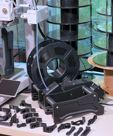 Infinity Flow S1 replacing Bambu AMS on Bambu Labs A1 for automatic filament reloads